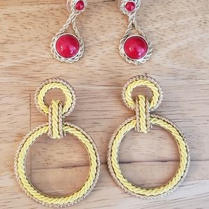 2 pairs of nautical inspired earrings